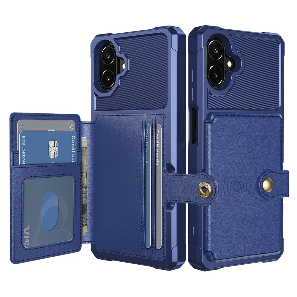 Mobilcover med kortholder til Samsung Galaxy A08 5G / A08 4G / A07 5G / A07 4G / A07s 4G / A06 4G / A06 4G, PU-læder + TPU-bagside
