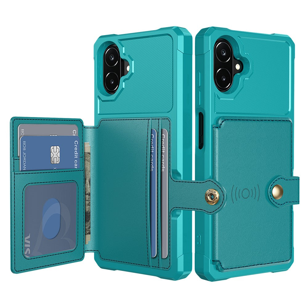 mobilskal med korthållare för Samsung Galaxy A08 5G / A08 4G / A07 5G / A07 4G / A07s 4G / A06 4G / A06 4G, PU-läder + TPU-bakstycke