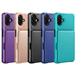 Mobilcover med kortholder til Samsung Galaxy A08 5G / A08 4G / A07 5G / A07 4G / A07s 4G / A06 5G / A06 4G, PU-læder + TPU-bagside