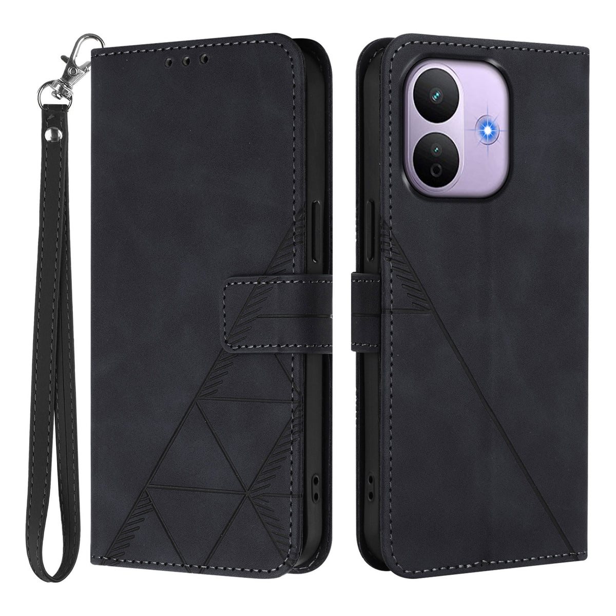 Läderfodral med handrem för Xiaomi Redmi Note 17 Pro 5G, plånboksfodral, mobilfodral