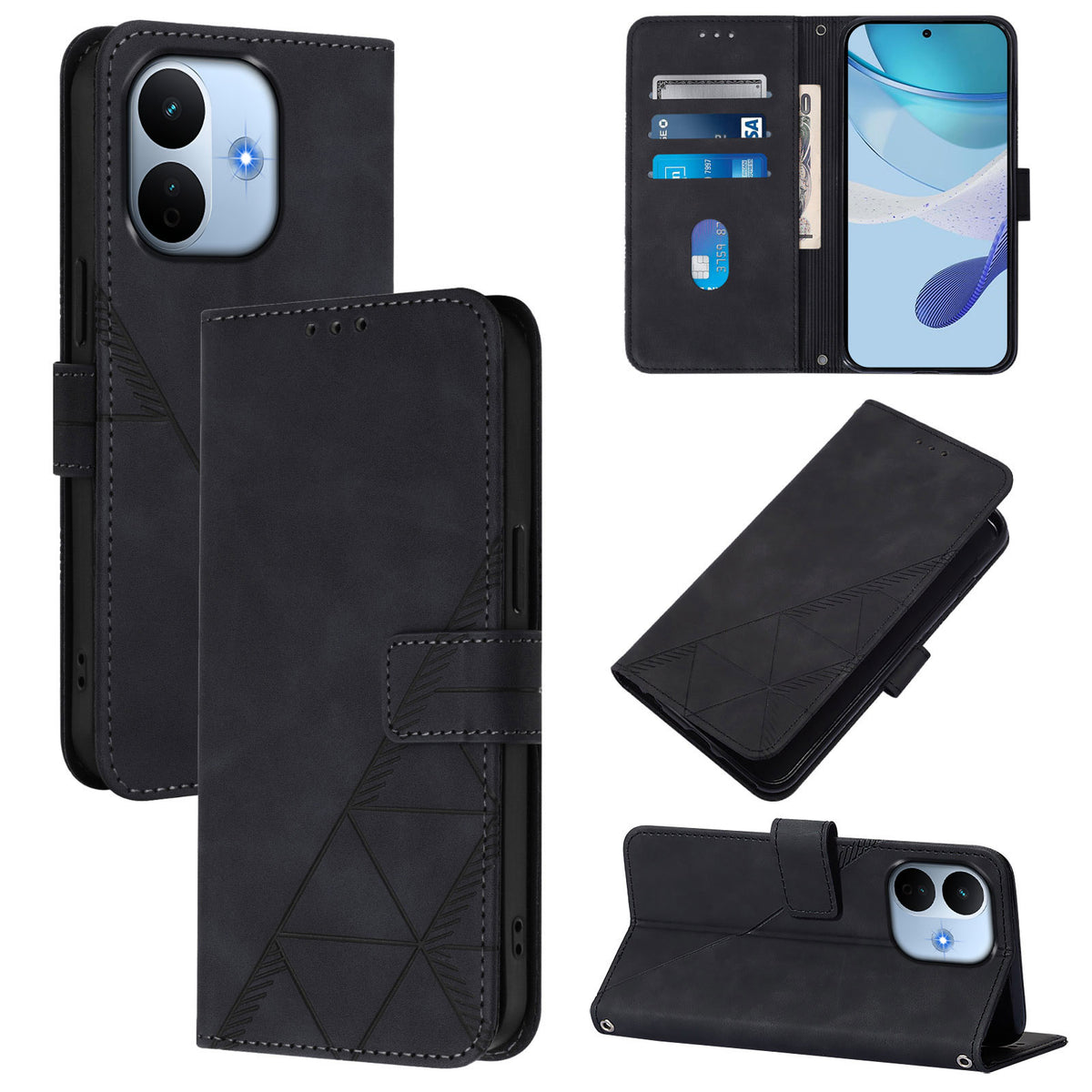 Xiaomi Redmi Note 17 Pro Max 5G / Xiaomi Redmi Note 17 Pro+ 5G Läderfodral med Handrem Plånboksfodral mobilfodral