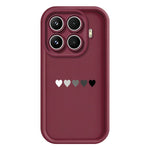 For Xiaomi 17T Pro TPU Case Rubberized Anti-Slip Five Heart Pattern Phone Back Cover