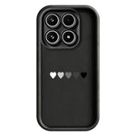 Xiaomi 17 TPU-skal Gummerat halkfritt bakstycke med fem hjärtmönster