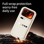 For Xiaomi 17 Pro TPU Case Rubberized Anti-Slip Five Heart Pattern Phone Back Cover