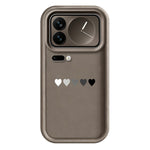For Xiaomi 17 Pro TPU Case Rubberized Anti-Slip Five Heart Pattern Phone Back Cover