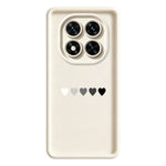 For Xiaomi Redmi Note 15 Pro 5G (Global) TPU Case Rubberized Anti-Slip Five Heart Pattern Phone Back Cover