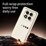 For Xiaomi Redmi Note 15 Pro 5G (Global) TPU Case Rubberized Anti-Slip Five Heart Pattern Phone Back Cover