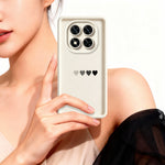 Xiaomi Redmi Note 15 Pro+ 5G (Global) / Poco M8 Pro 5G TPU-skal Gummerat halkfritt bakstycke med fem hjärtmönster