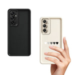 Samsung Galaxy A57 5G TPU-skal Gummerat halkfritt bakstycke med fem hjärtmönster