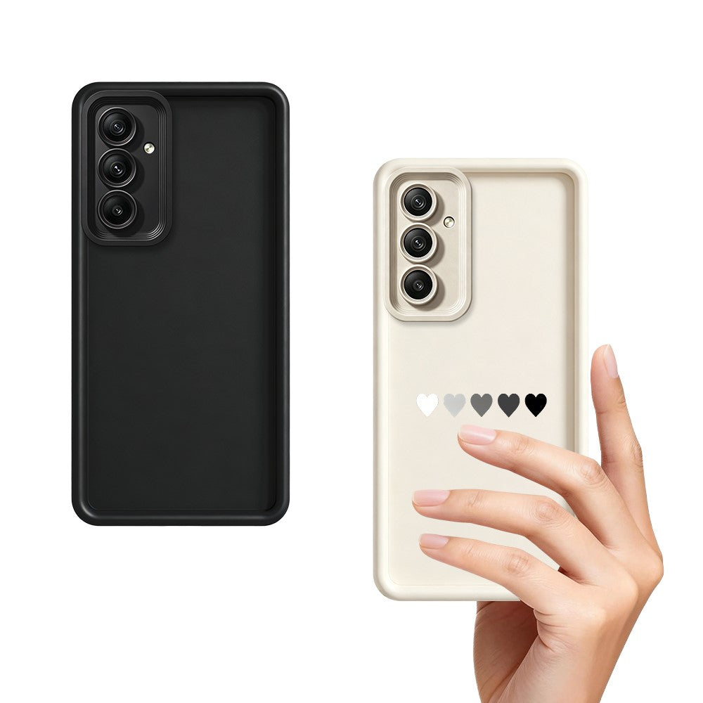 Samsung Galaxy A37 5G TPU-skal Gummerat halkfritt bakstycke med fem hjärtmönster