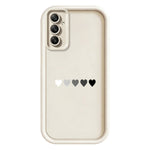 TPU-skal för Samsung Galaxy A18 5G / A18 4G / A17 5G / A17 4G gummerat halkfritt bakstycke med fem hjärtmönster