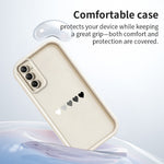 TPU-skal för Samsung Galaxy A18 5G / A18 4G / A17 5G / A17 4G gummerat halkfritt bakstycke med fem hjärtmönster
