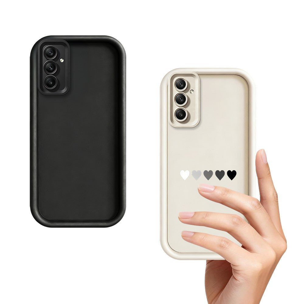 TPU-skal för Samsung Galaxy A18 5G / A18 4G / A17 5G / A17 4G gummerat halkfritt bakstycke med fem hjärtmönster