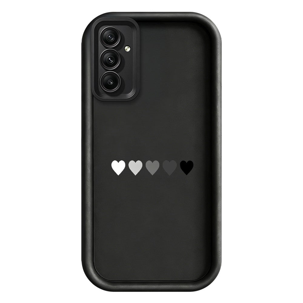TPU-skal för Samsung Galaxy A18 5G / A18 4G / A17 5G / A17 4G gummerat halkfritt bakstycke med fem hjärtmönster