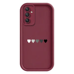 TPU-skal för Samsung Galaxy A18 5G / A18 4G / A17 5G / A17 4G gummerat halkfritt bakstycke med fem hjärtmönster