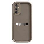 TPU-skal för Samsung Galaxy A18 5G / A18 4G / A17 5G / A17 4G gummerat halkfritt bakstycke med fem hjärtmönster
