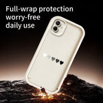 Samsung Galaxy A08 4G / A07 4G / A07s 4G TPU-skal Gummerat halkfritt bakstycke med fem hjärtmönster