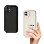 Samsung Galaxy A08 4G / A07 4G / A07s 4G TPU-skal Gummerat halkfritt bakstycke med fem hjärtmönster