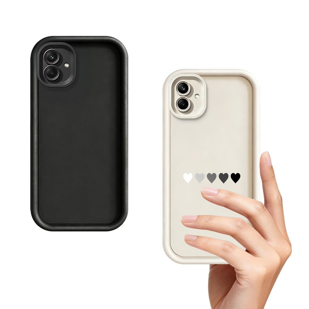 Samsung Galaxy A08 4G / A07 4G / A07s 4G TPU-skal Gummerat halkfritt bakstycke med fem hjärtmönster