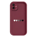 Samsung Galaxy A08 4G / A07 4G / A07s 4G TPU-skal Gummerat halkfritt bakstycke med fem hjärtmönster