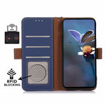 Samsung Galaxy A27 5G-skal RFID-blockerande texturerat mobilskal i äkta koläder