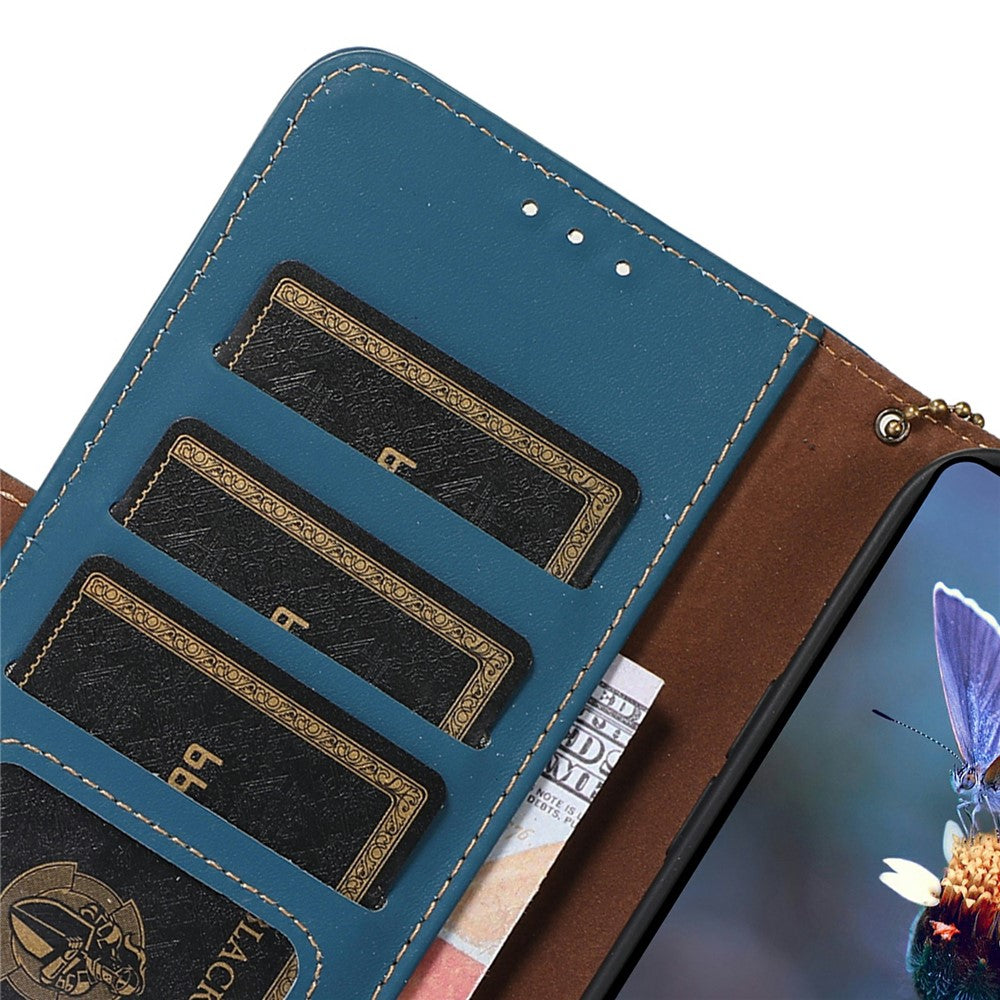 Samsung Galaxy S26 Ultra Plånboksfodral Fallskyddande mobilfodral i Äkta Koläder RFID-blockerande