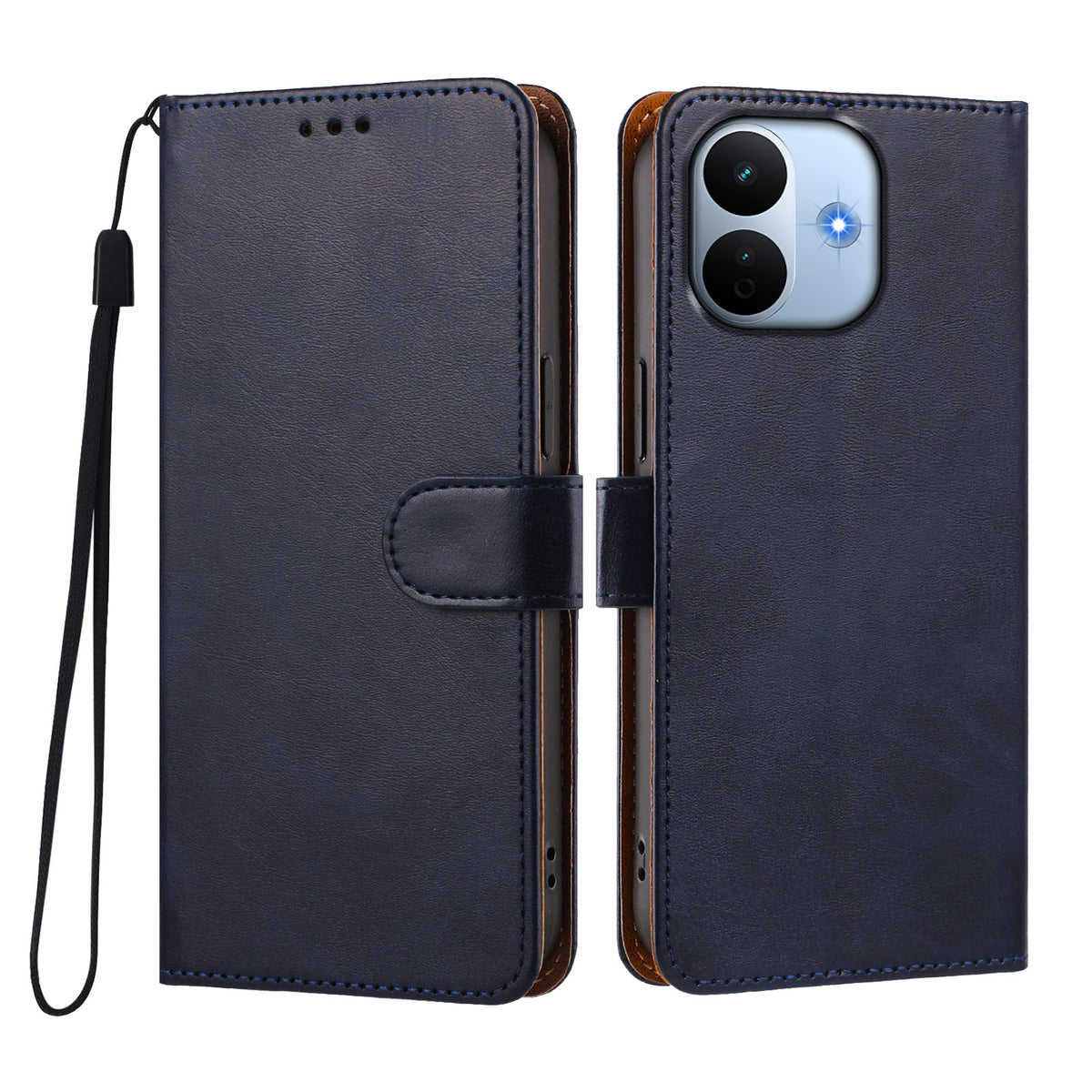 Xiaomi Redmi Note 17 Pro Max 5G / Xiaomi Redmi Note 17 Pro+ 5G-skal Plånboksfodral med fällbart stativ i PU-läder med handledsrem