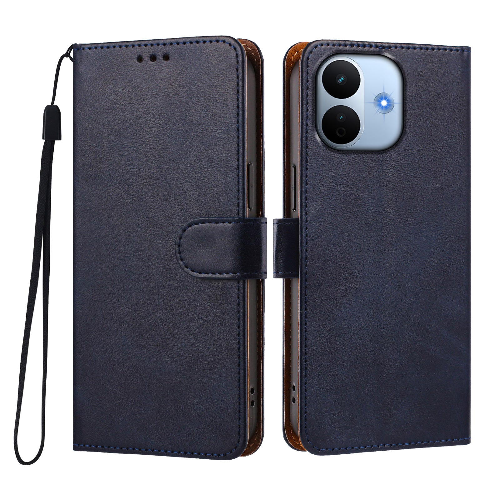 Xiaomi Redmi Note 17 Pro Max 5G / Xiaomi Redmi Note 17 Pro+ 5G-skal Plånboksfodral med fällbart stativ i PU-läder med handledsrem