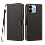 Xiaomi Redmi Note 17 Pro Max 5G / Xiaomi Redmi Note 17 Pro+ 5G-skal Plånboksfodral med fällbart stativ i PU-läder med handledsrem