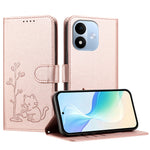 Xiaomi Redmi Note 17 5G (Global) / Xiaomi Redmi Note 17 (Indien/Kina) 5G / Xiaomi Redmi Note 17 4G (Global) skal katt vattnande växtmönster PU-läder plånboksfodral