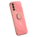 Samsung Galaxy S26 FE-skal med ringstativ och galvaniserat TPU-fodral