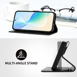 Xiaomi Redmi Note 17 Pro 5G-skal Katt, vattnande växtmönster, PU-läder, plånboksfodral, mobilskal