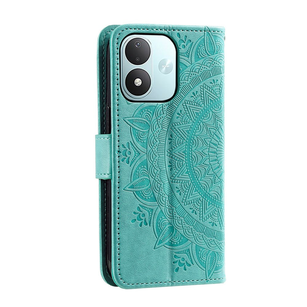 Stativcover til Xiaomi Redmi Note 17 5G (Global) / 17 4G (Global) / 17 (Indien/Kina) 5G, trykt totemcover i PU-læder med håndledsrem