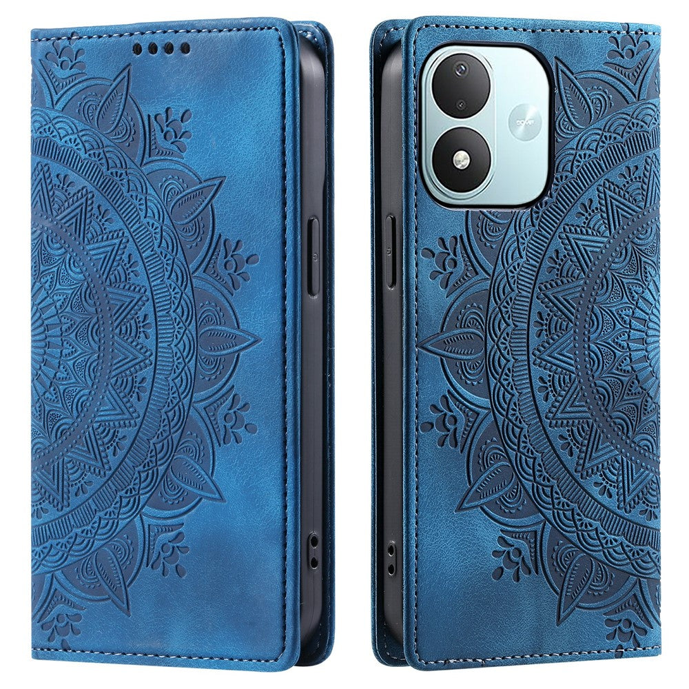 Mobilcover til Xiaomi Redmi Note 17 5G (Global) / 17 4G (Global) / 17 (Indien/Kina) 5G med magnetisk lukning, lædermobilcover med præget mønster