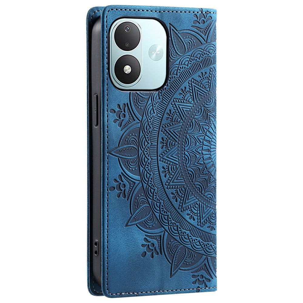 Mobilcover til Xiaomi Redmi Note 17 5G (Global) / 17 4G (Global) / 17 (Indien/Kina) 5G med magnetisk lukning, lædermobilcover med præget mønster