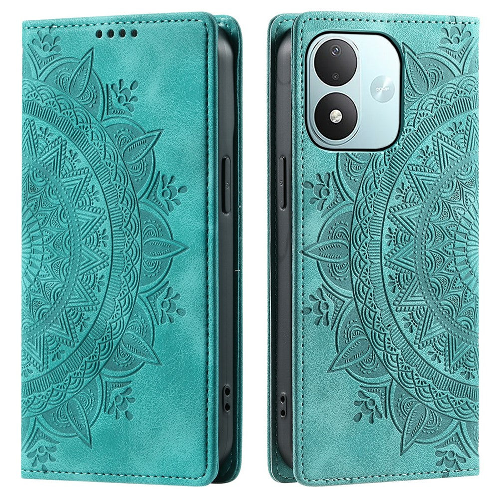 Mobilcover til Xiaomi Redmi Note 17 5G (Global) / 17 4G (Global) / 17 (Indien/Kina) 5G med magnetisk lukning, lædermobilcover med præget mønster