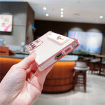 For Samsung Galaxy S24 Ultra TPU Case Wristband Kickstand Electroplated Frame Shockproof Phone Cover
