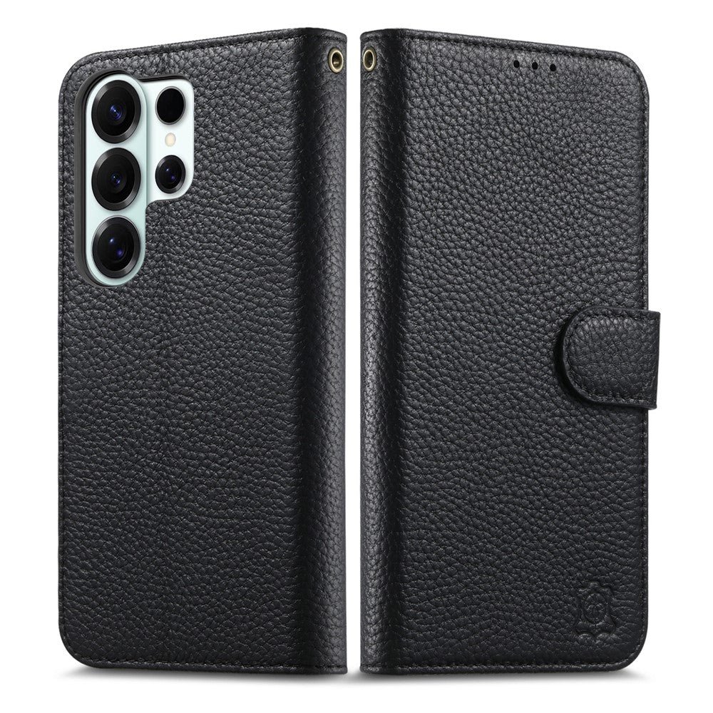 Samsung Galaxy S26 Ultra-skal RFID-blockerande plånboksfodral i delat läder