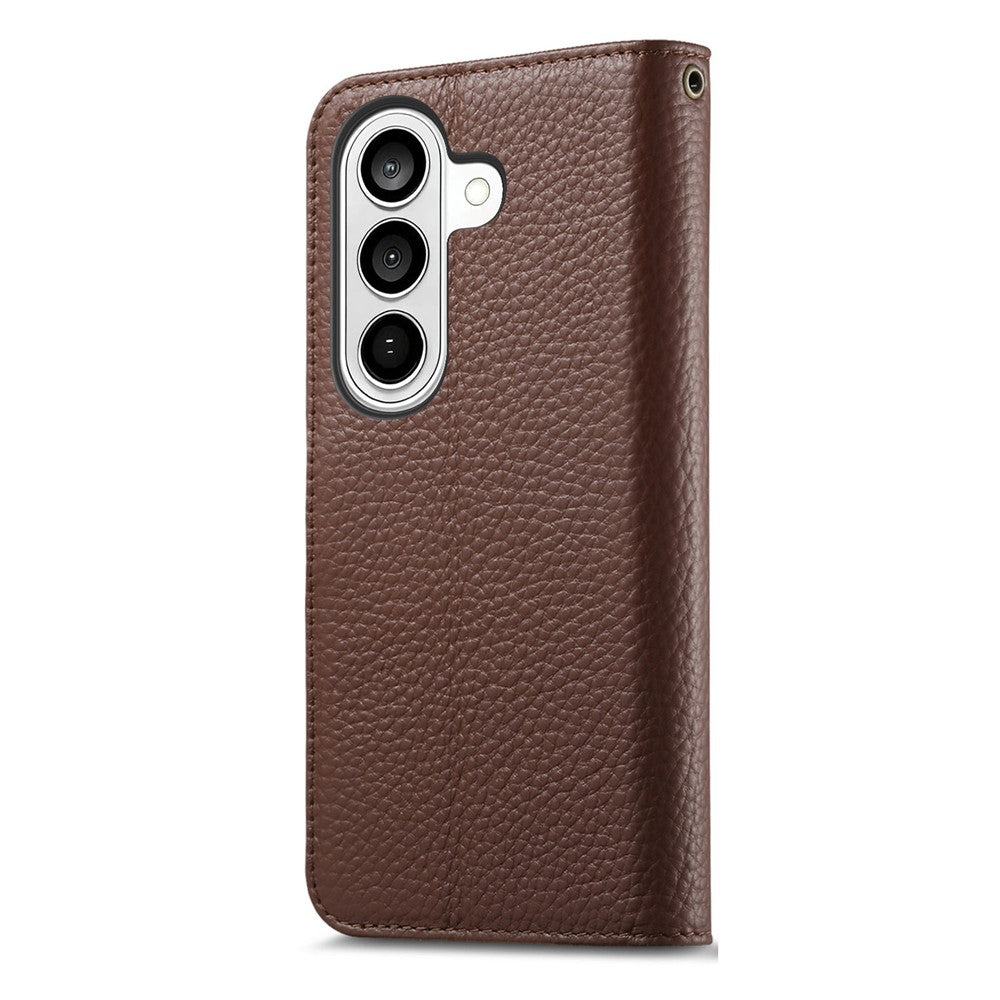 For Samsung Galaxy S25+ Case RFID Blocking Wallet Split Leather Phone Cover