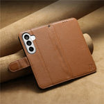 For Samsung Galaxy S25 Case RFID Blocking Wallet Split Leather Phone Cover