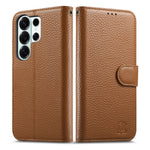 For Samsung Galaxy S25 Ultra Case RFID Blocking Wallet Split Leather Phone Cover