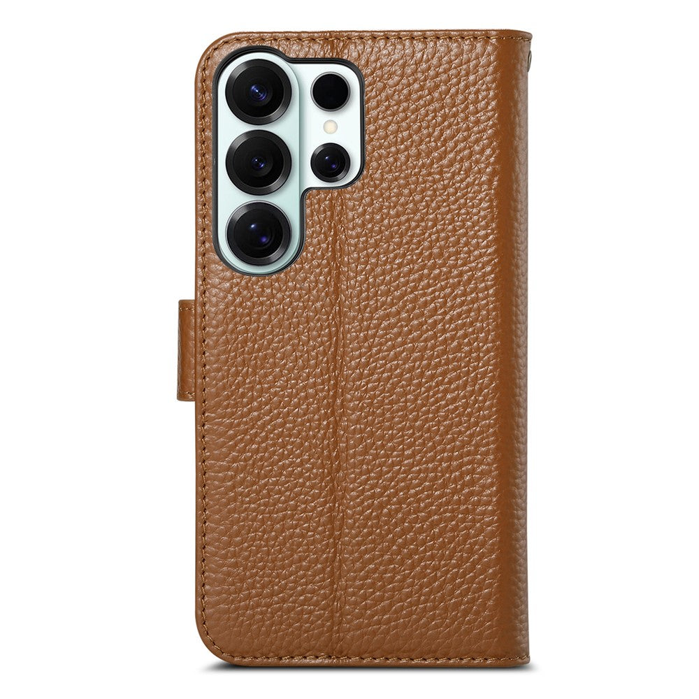 For Samsung Galaxy S25 Ultra Case RFID Blocking Wallet Split Leather Phone Cover