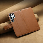 For Samsung Galaxy S25 Ultra Case RFID Blocking Wallet Split Leather Phone Cover