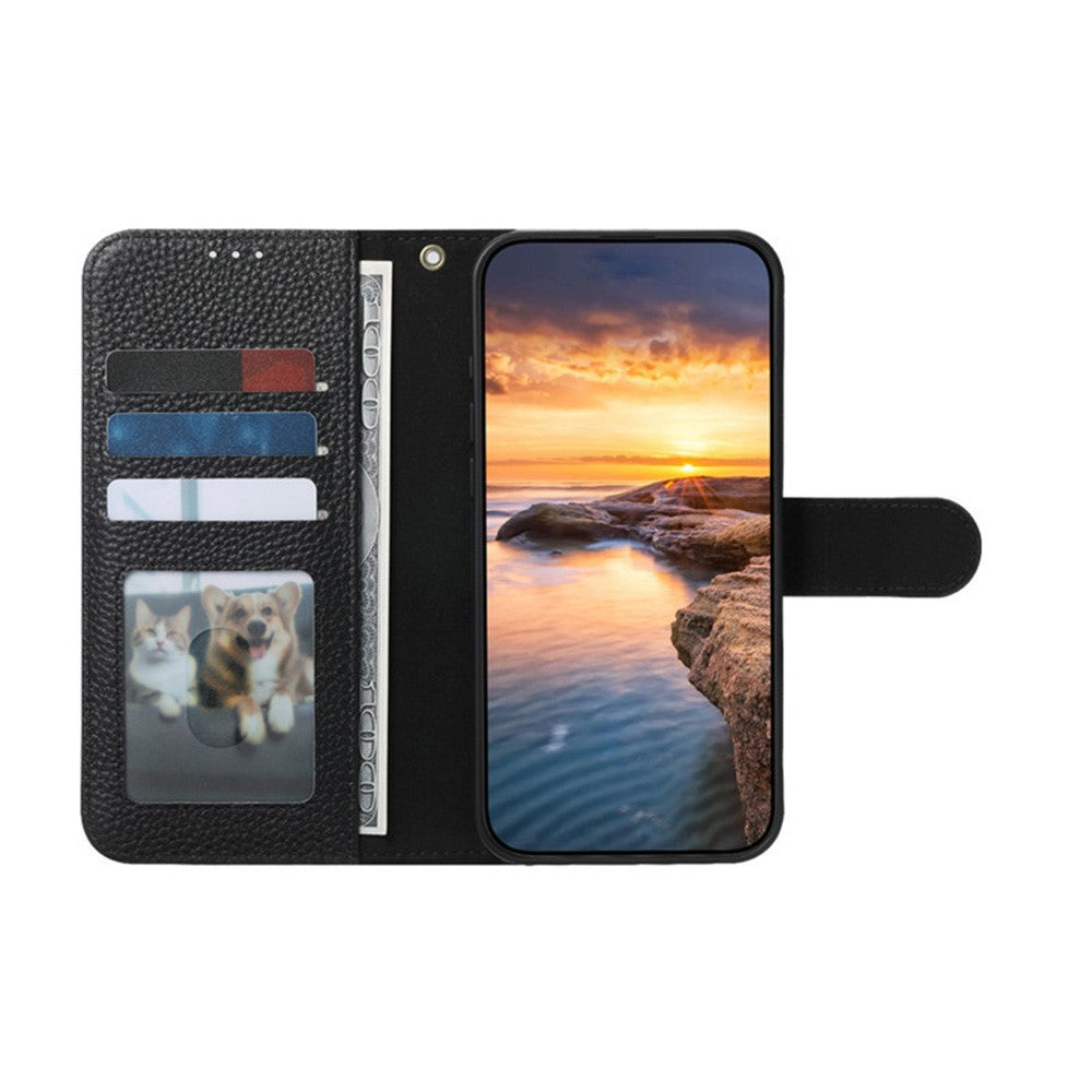 mobilskal till Samsung Galaxy A37 5G / A56 5G / A36 5G, RFID-blockerande plånboksfodral i delat läder