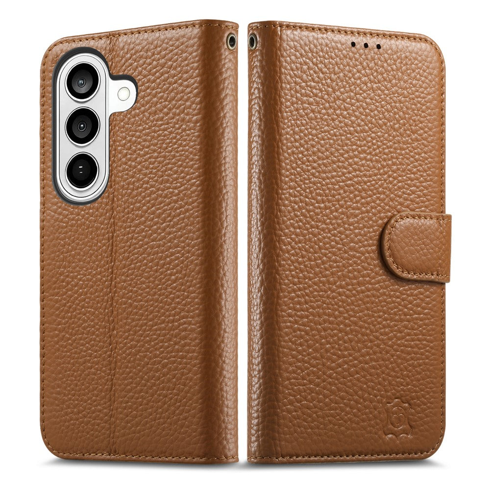 Samsung Galaxy A27 5G-skal RFID-blockerande plånboksfodral i delat läder