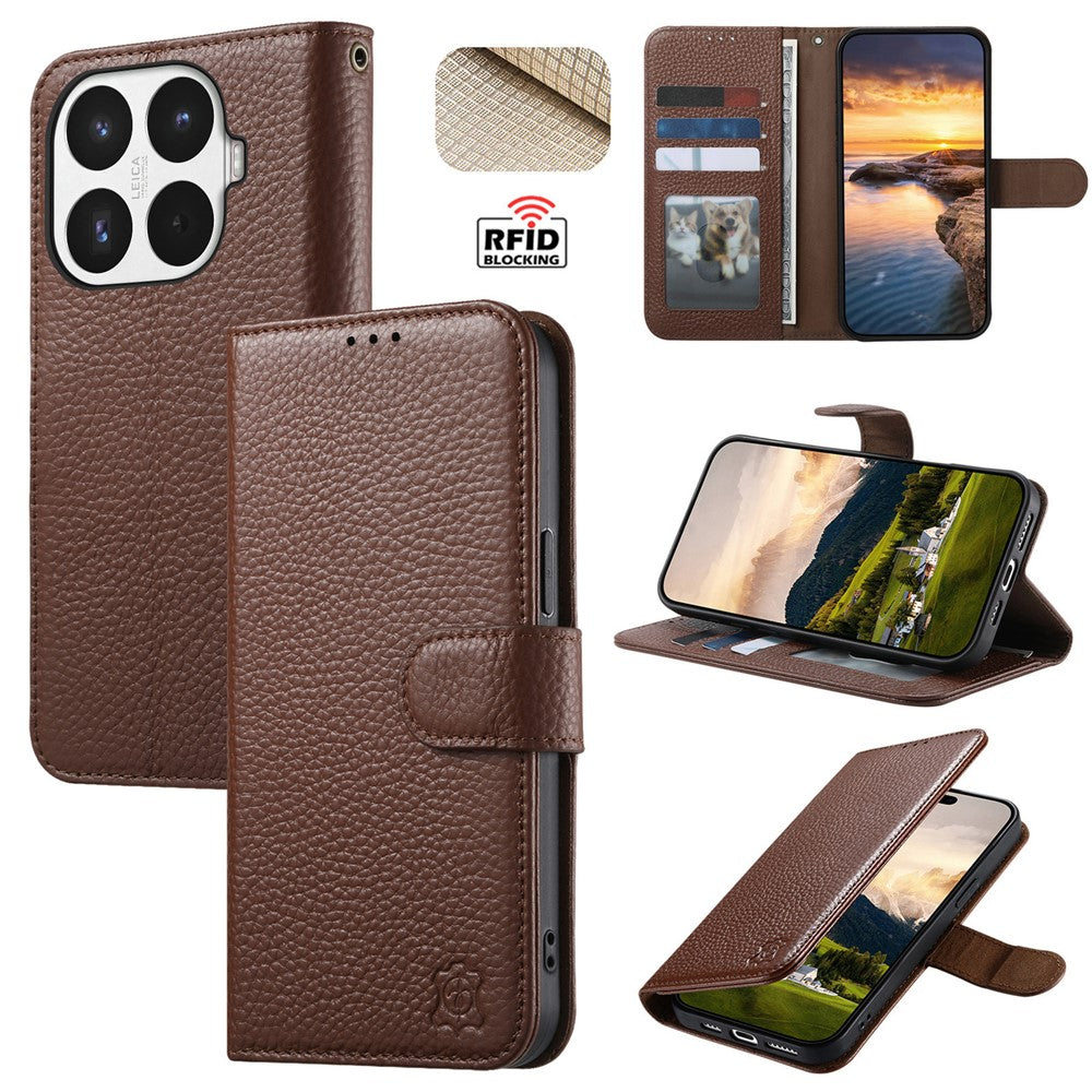 For Xiaomi 17T Case RFID Blocking Wallet Split Leather Phone Cover