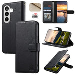 For Samsung Galaxy S24 FE Case RFID Blocking Wallet Split Leather Phone Cover