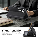 For Samsung Galaxy S24 FE Case RFID Blocking Wallet Split Leather Phone Cover