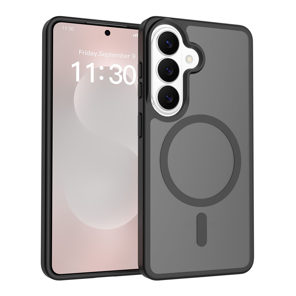 Samsung Galaxy S26+ magnetisk TPU + PC-cover med fingeraftryksbeskyttelse, skærmbeskyttelse i højkvalitets aluminiums-kiselglas og linsebeskyttelse i hærdet glas