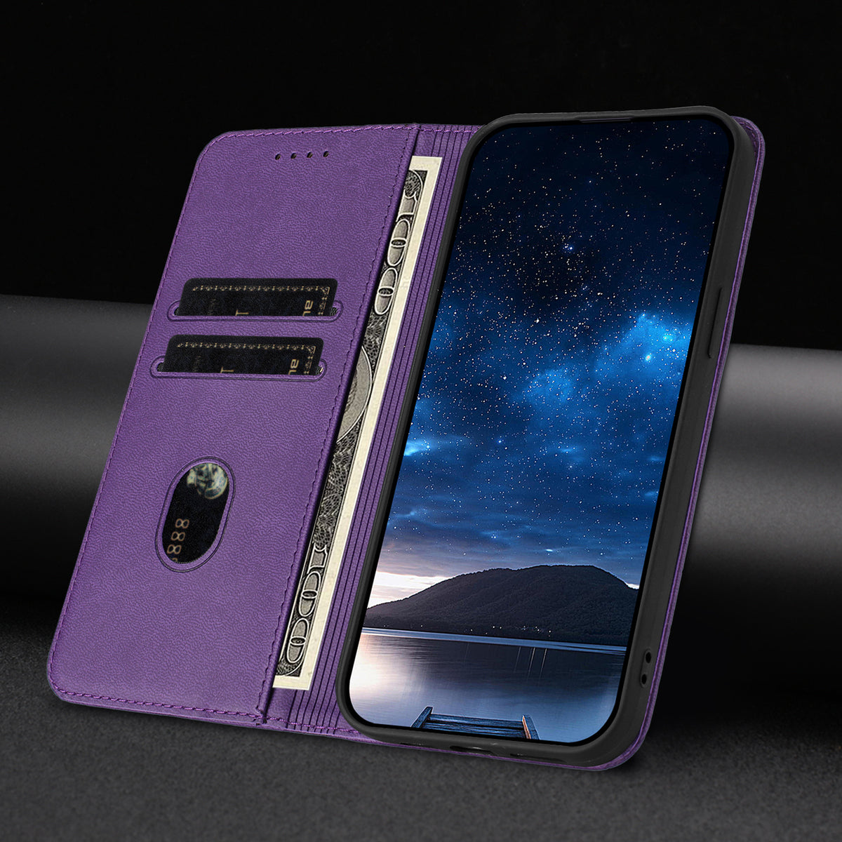 Samsung Galaxy S25 FE / Galaxy S26 FE Tulpan- och fjärilsmönster Magnetstängning PU-läder plånboksfodral